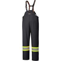 5895BK Flame-Resistant Waterproof Stretch Bib Pants, X-Small, Black Mukwa Safety Services