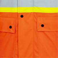 5892PKT Veste de s&eacute;curit&eacute; imperm&eacute;able &agrave; haute visibilit&eacute; ignifuge, T-petit, Orange haute visibilit&eacute; Mukwa Safety Services