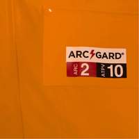 5880 FR/Arc-Rated Waterproof Rain Jacket, X-Small, High Visibility Orange, 10 cal/cm² Mukwa Safety Services