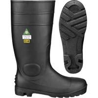 1022 Safety Boots, PVC, Steel Toe, Size 10, Puncture Resistant Sole Mukwa Safety Services