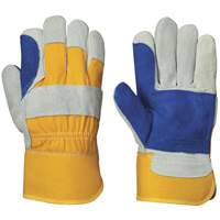 545 Fitter's Gloves, One Size, Split Cowhide Palm Mukwa Safety Services