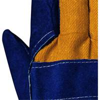 630 Blue Insulated Fitter's Gloves, One Size, Split Cowhide Palm, Boa Inner Lining Mukwa Safety Services
