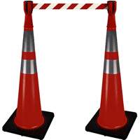2308 Traffic Cone Topper with 10' Barricade Tape Mukwa Safety Services