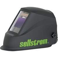 WHM2000 Advantage Plus Series ADF Welding Helmet, 3.94" L x 2.36" W View Area, Black/Green Mukwa Safety Services