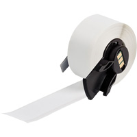 Multi-Purpose Label Tape, Vinyl, White, 1" Width Mukwa Safety Services