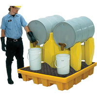 Syst&egrave;me de confinement Ultra-Drum sans drain pour 2 barils, 53" lo x 53" la x 44,8" ha, 1500 gal. US Capacit&eacute; Mukwa Safety Services