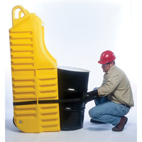 Drum Dolly, 26.5" L x 26.5" W x 5" H, 800 US gal. Spill Cap. Mukwa Safety Services