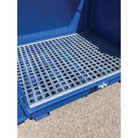 Palette de d&eacute;versement en acier avec couvercle rigide S-4 Ultra, 61" lo x 54,4" la x 52" h, Capacit&eacute; de charge 4700 lb Mukwa Safety Services