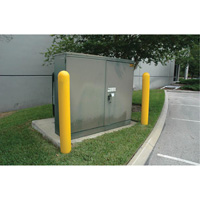 Ultra-Post Protector, 4" dia. x 52" l, Jaune Mukwa Safety Services