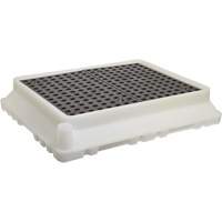 P4 Ultra-Spill Tray, 17" lo x 21" la x 4" h, Cap. de d&eacute;versement 2,9 gal. US Mukwa Safety Services