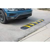 Speed Bump Kit, Rubber, 4' L x 11" W x 2" H Mukwa Safety Services