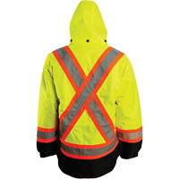 Veste 7 en 1, Polyester, Orange haute visibilit&eacute;, Petit Mukwa Safety Services