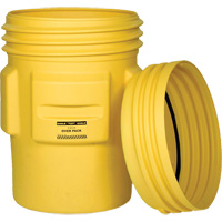 Overpack Plastic Drum Barrel, 95 US gal., Stationary Mukwa Safety Services