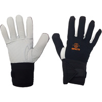 Gant r&eacute;sistant &agrave; limpact pour droitier, 7/Petit, Paume en Cuir fleur, Poignet &eacute;lastique Mukwa Safety Services