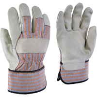 24-61 Striped Work Gloves, X-Small, Grain Cowhide Palm Mukwa Safety Services
