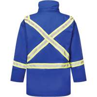 Avenger 9 oz. Flame Resistant Insulated Parka, Small, Royal Blue Mukwa Safety Services