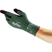 HyFlex&reg; 11-842 Sustainable Multi-Purpose Gloves, 5, Foam Nitrile Coating, 15 Gauge, Nylon Shell Mukwa Safety Services