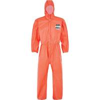 MicroMax&reg; NS Coverall with Elastic Hood, Cuffs, Waist & Ankles, Small, Orange, Microporous Mukwa Safety Services