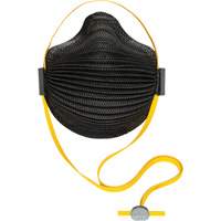 AirWave M Series Black Disposable Masks with SmartStrap&reg; & Full Foam Flange, N95, NIOSH Certified, Medium/Large Mukwa Safety Services