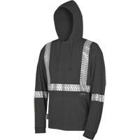 6966 Bird's-Eye Safety Hoodie, Small, Black Mukwa Safety Services