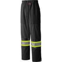 6003BKP Traffic Safety Pants, Polyester, Small, Black Mukwa Safety Services