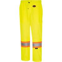 5999PW Women's  Traffic Safety Pants, Polyester, X-Small, High Visibility Lime-Yellow Mukwa Safety Services