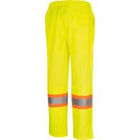 5999PW Women's  Traffic Safety Pants, Polyester, X-Small, High Visibility Lime-Yellow Mukwa Safety Services