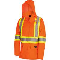 5626W The Rock Women's 300D  Quilted Safety Parka, Polyester/Polyurethane, High Visibility Orange, X-Small Mukwa Safety Services