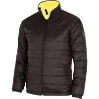 5771 Waterproof Reversible Safety Jacket, Polyester/Polyurethane, High Visibility Lime-Yellow, Small Mukwa Safety Services