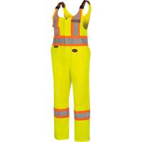 6000W Women's High-Visibility Traffic Safety Overalls, Polyester, X-Small, High Visibility Lime-Yellow Mukwa Safety Services