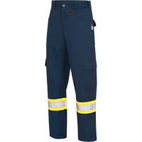 7764 Pantalons de s&eacute;curit&eacute; ignifuges et r&eacute;sistants aux arcs &eacute;lectriques &agrave; haute visibilit&eacute; 88/12 FR-Tech, 30, x 32, Bleu marin Mukwa Safety Services