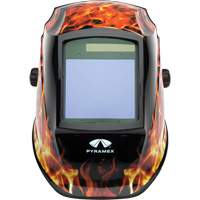 Leadhead&reg; Auto Darkening Welding Helmet, 3.8" L x 3.4" W View Area, 9 - 13 Shade Range Mukwa Safety Services