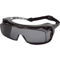 Lunettes &agrave; coques de s&eacute;curit&eacute; Cappture Plus, Lentille Gris, Antibu&eacute;e, Ventilation Ferm&eacute; Mukwa Safety Services