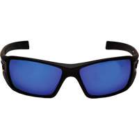 Velar Safety Glasses, Blue Mirror Lens, ANSI Z87+/Meets/Exceeds CSA Z94.3 Mukwa Safety Services