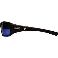 Velar Safety Glasses, Blue Mirror Lens, ANSI Z87+/Meets/Exceeds CSA Z94.3 Mukwa Safety Services