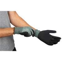 Eco-Friendly Crinkle Grip Coated Gloves, 8, Foam Latex Coating, 15 Gauge, Nylon/RPET Shell Mukwa Safety Services
