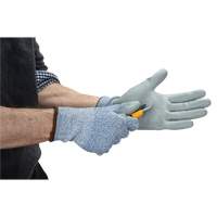 Gants &eacute;lastiques &eacute;cologiques r&eacute;sistants &agrave; la coupe, Taille 10, Calibre 13, Rev&ecirc;tement Polyur&eacute;thane, Enveloppe en PEHP/rPET, ASTM ANSI niveau A2 Mukwa Safety Services