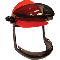 Visi&egrave;re Facetech avec attache pour casques de s&eacute;curit&eacute; &agrave; fentes, Suspension Rochet Mukwa Safety Services
