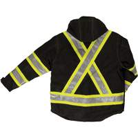 Manteau de s&eacute;curit&eacute; 4-en-1 en tissu ind&eacute;chirable, Polyester, Noir, T-petit Mukwa Safety Services