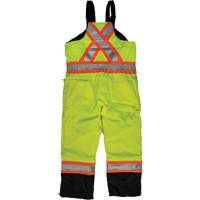 Ripstop Insulated Safety Bib Overall, Polyester, X-Small, High Visibility Lime-Yellow Mukwa Safety Services