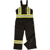 Ripstop Insulated Safety Bib Overall, Polyester, X-Small, Black Mukwa Safety Services