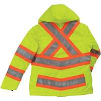 Manteau de s&eacute;curit&eacute; isolant et extensible pour femmes, Polyester, Jaune lime haute visibilit&eacute;, Petit Mukwa Safety Services
