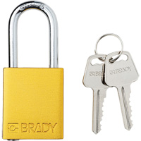 Lockout Padlock, Safety Padlock, Keyed Different, Aluminum, 1-1/2" Width Mukwa Safety Services