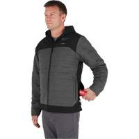 M12 Heated Quietshell Jacket with Battery, Men's, Small, Grey Mukwa Safety Services
