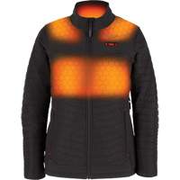 M12 Heated Axis Jacket with Battery, Women's, Large, Black Mukwa Safety Services