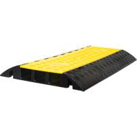 Polyurethane Cable Protector, 3 Channels, 35.43" L x 19.69" W x 3" H Mukwa Safety Services