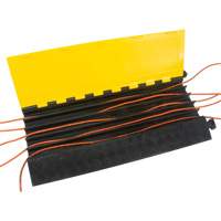 Polyurethane Cable Protector, 5 Channels, 35.43" L x 19.69" W x 2" H Mukwa Safety Services