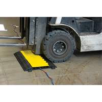 Polyurethane Cable Protector, 5 Channels, 35.43" L x 19.69" W x 2" H Mukwa Safety Services