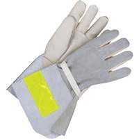 Gants de travail doubl&eacute;s avec poignet de 5", Cuir fleur de vache, Taille 10 Mukwa Safety Services