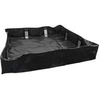 Collapsible Berm, 30 US gal. Capacity, 2' W x 4' L x 6" H, Snap-Up Bracket Mukwa Safety Services